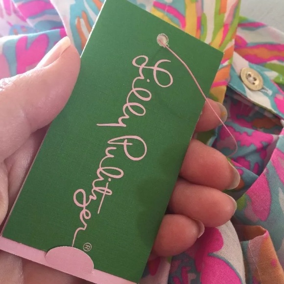 Lilly Pulitzer Jupiter Island Tunic Scuba To Cuba - Picture 6 of 8